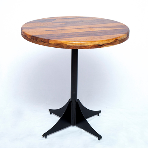 गोल मिनी डाइनिंग टेबल इंडोर फर्नीचर