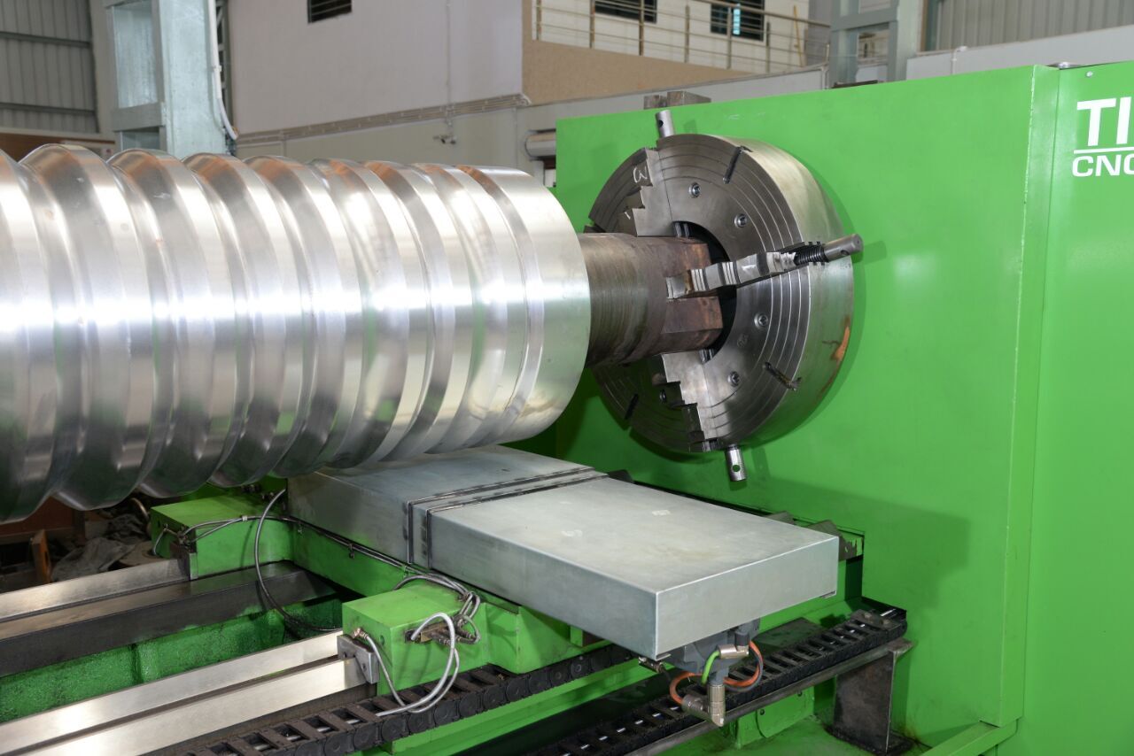 Cnc Roll Turning Lathe Machine - Tcp H800 X 4000 - Feature: Low Energy Consumption