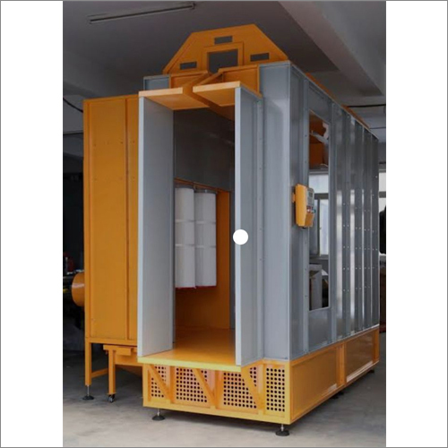 Powder Coating Booth - Stainless Steel , Enclosed Workspace with Ventilation System and Lighting