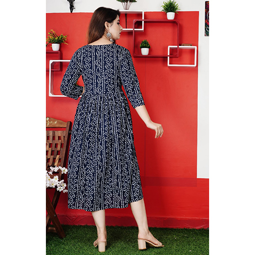 Ladies Printed Maternity Kurti - 100% Cotton Customized Size Multiple Colors & Prints | Comfortable Adjustable Ties Machine Washable