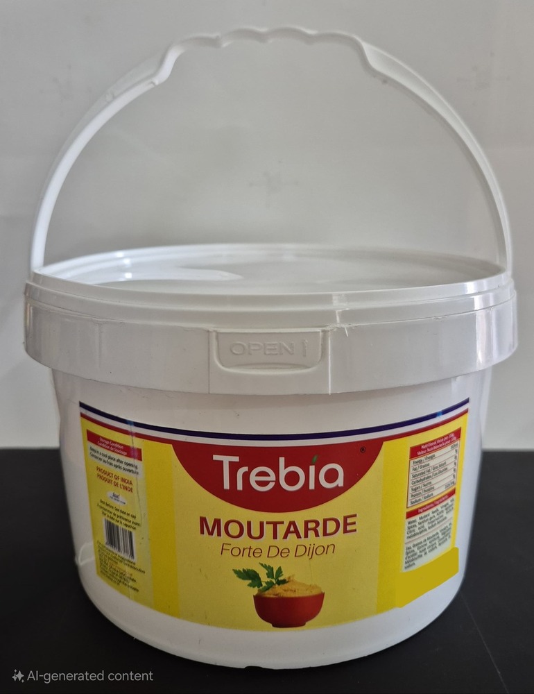 Trebia's Mustard Sauce - Glass Jars 300g, 370g, 720g, 830g, 1080g | Rich, Tangy, Creamy, Perfect for Sandwiches, Burgers, and Dressings