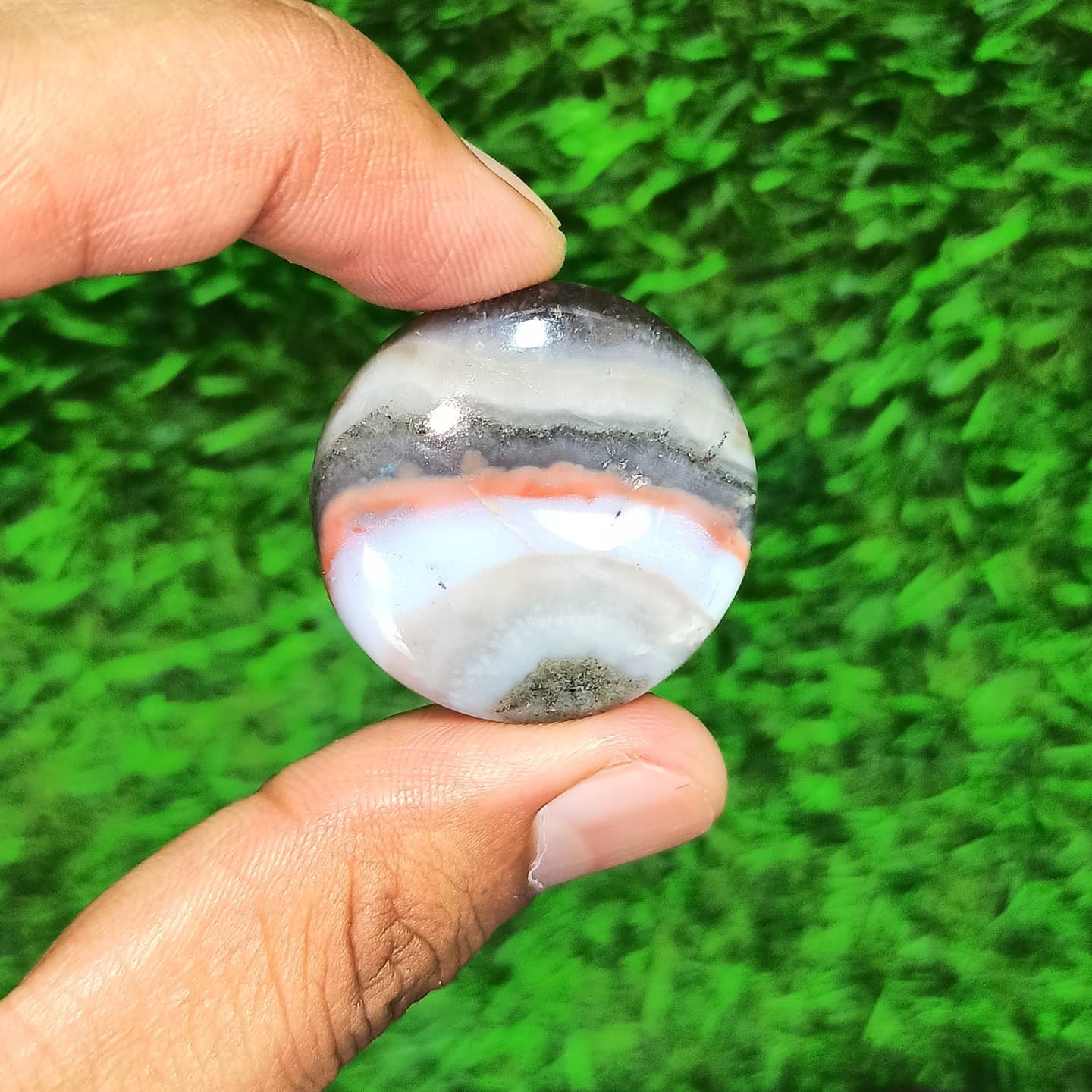 Amethyst Lace Agate Cabochons Grade: Top