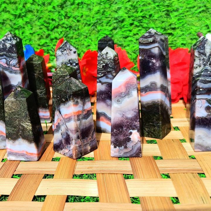 Amethyst Lace Agate Pencil Point Grade: Top