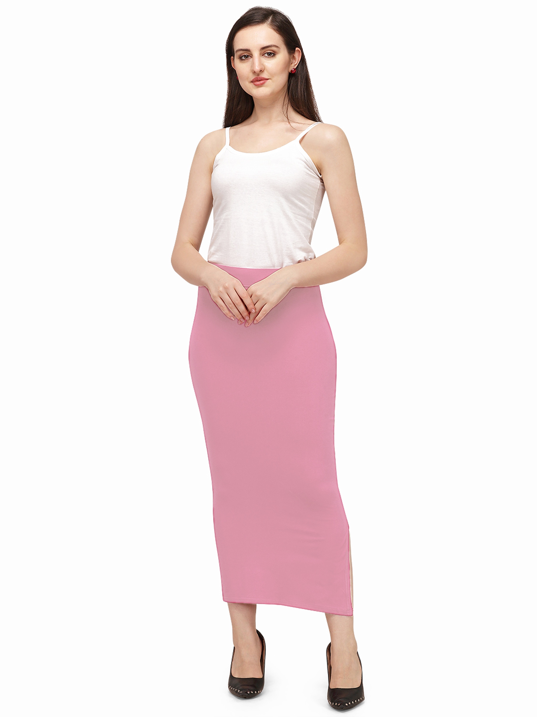 Plain Cotton Lycra Saree Shapewear - Xl & 2xl Sizes, Washable, 4-way Stretchable Fabric, Available In Multiple Colors