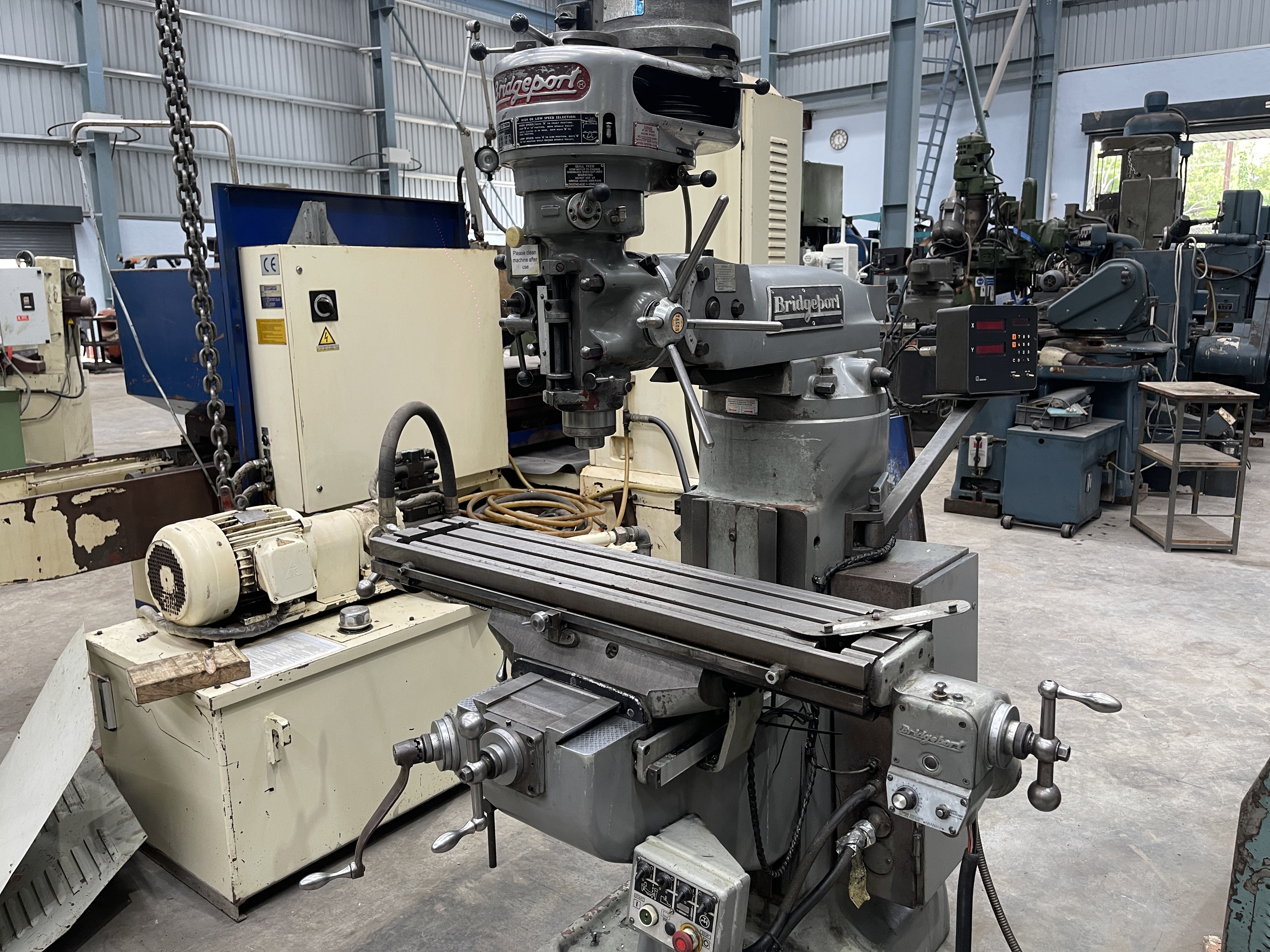 Bridgeport M1tr Turret Dro Milling Machine 1