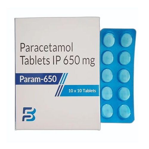 पेरासिटामोल टैबलेट Ip650mg ठंडी और सूखी जगह पर रखें