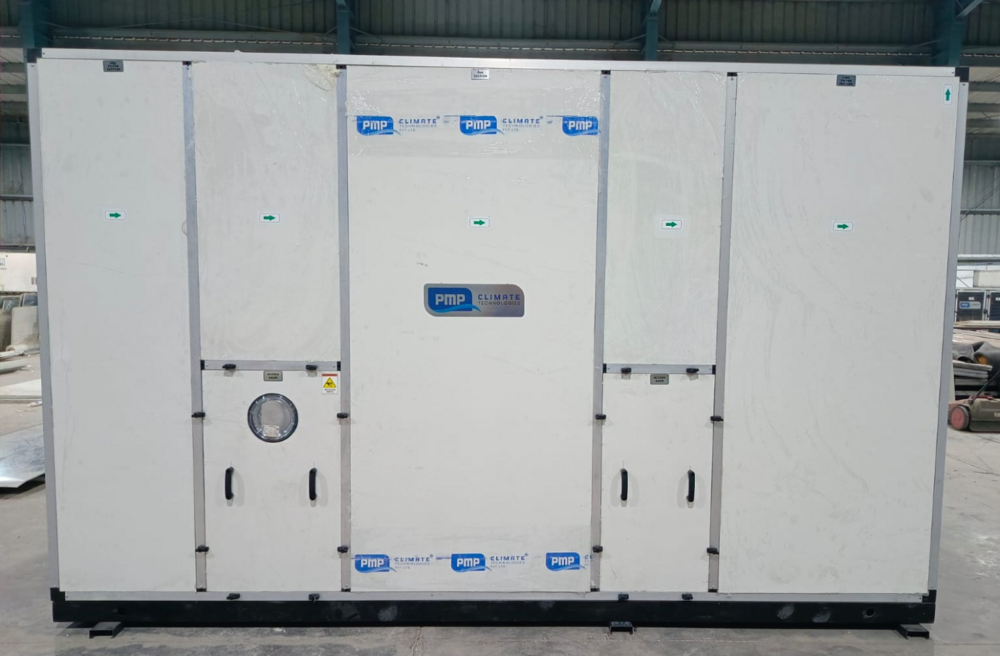 ग्रे ट्रीटेड फ्रेश एयर यूनिट