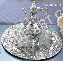 चांदी की परतदार चाय सेट