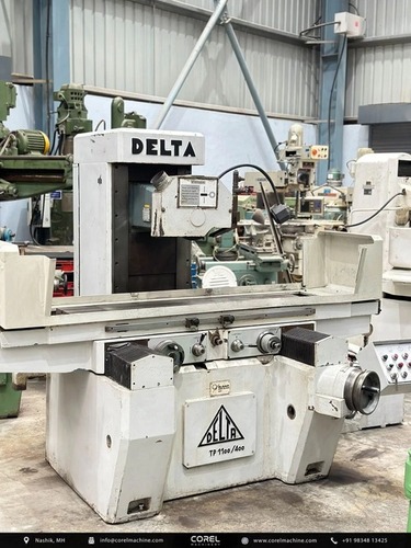 Delta Tp 1100/400 Surface Grinder - Cast Iron Base, 1100x400 Mm, Grey/green | Semi-automatic, Magnetic Chuck, Centralized Lubrication