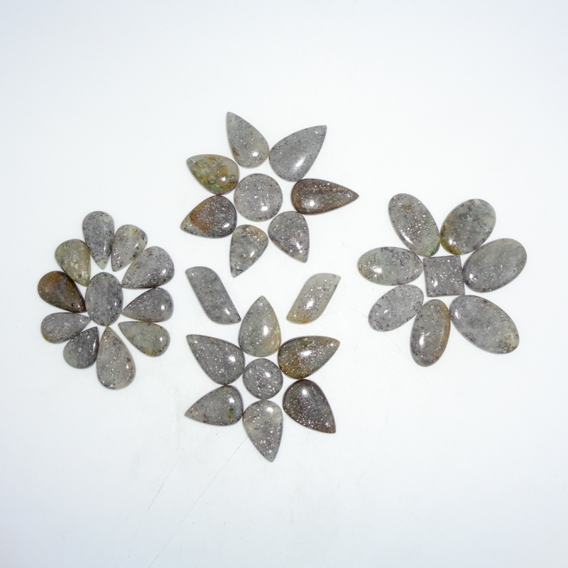 Black Sunstone Cabochons Grade: Top