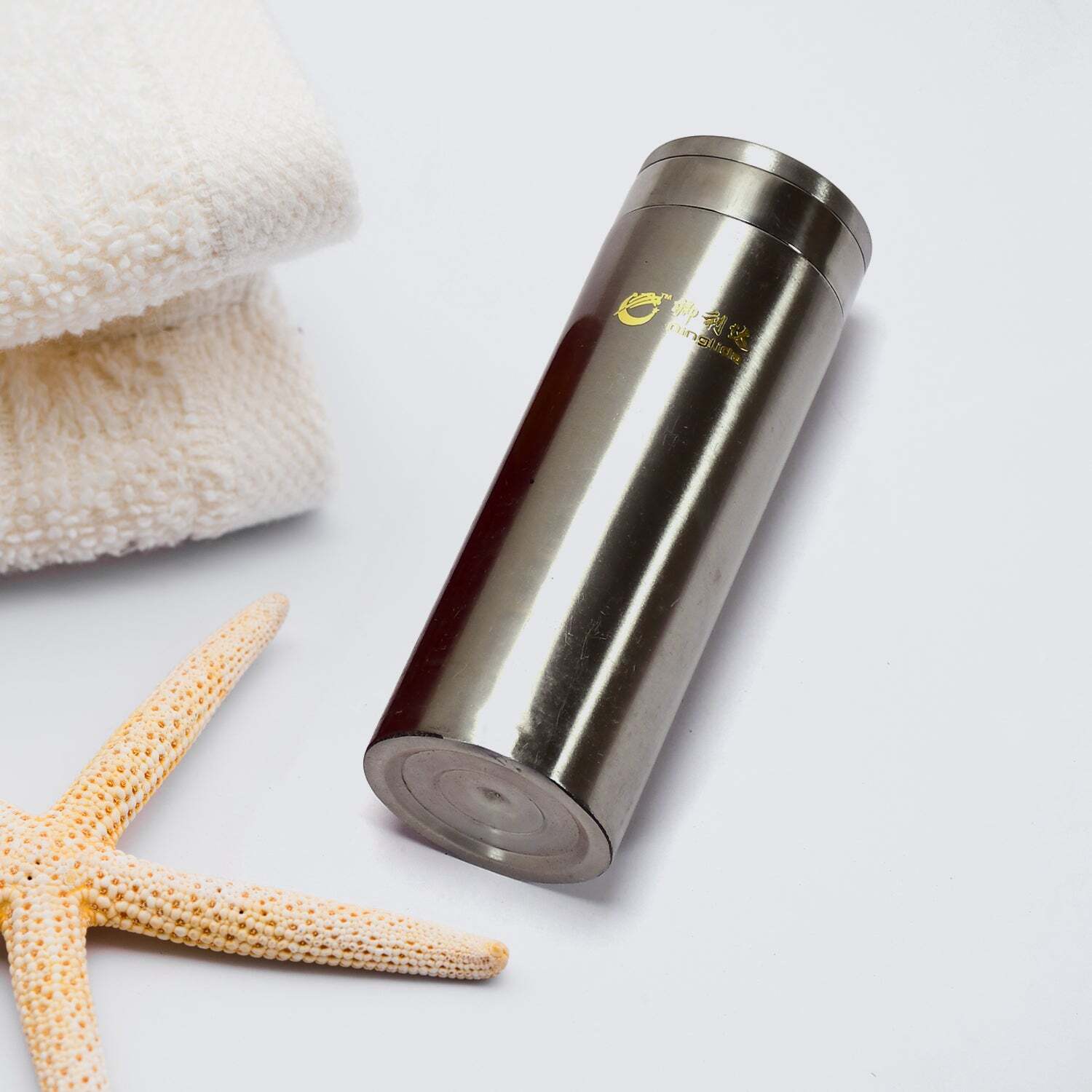 Stainless Steel Water Bottle 250ml For School And Home Use (1 Pcs) (6765) - Stainless Steel, 6x6x26 Cm, Silver | Ideal For Everyday Hydration