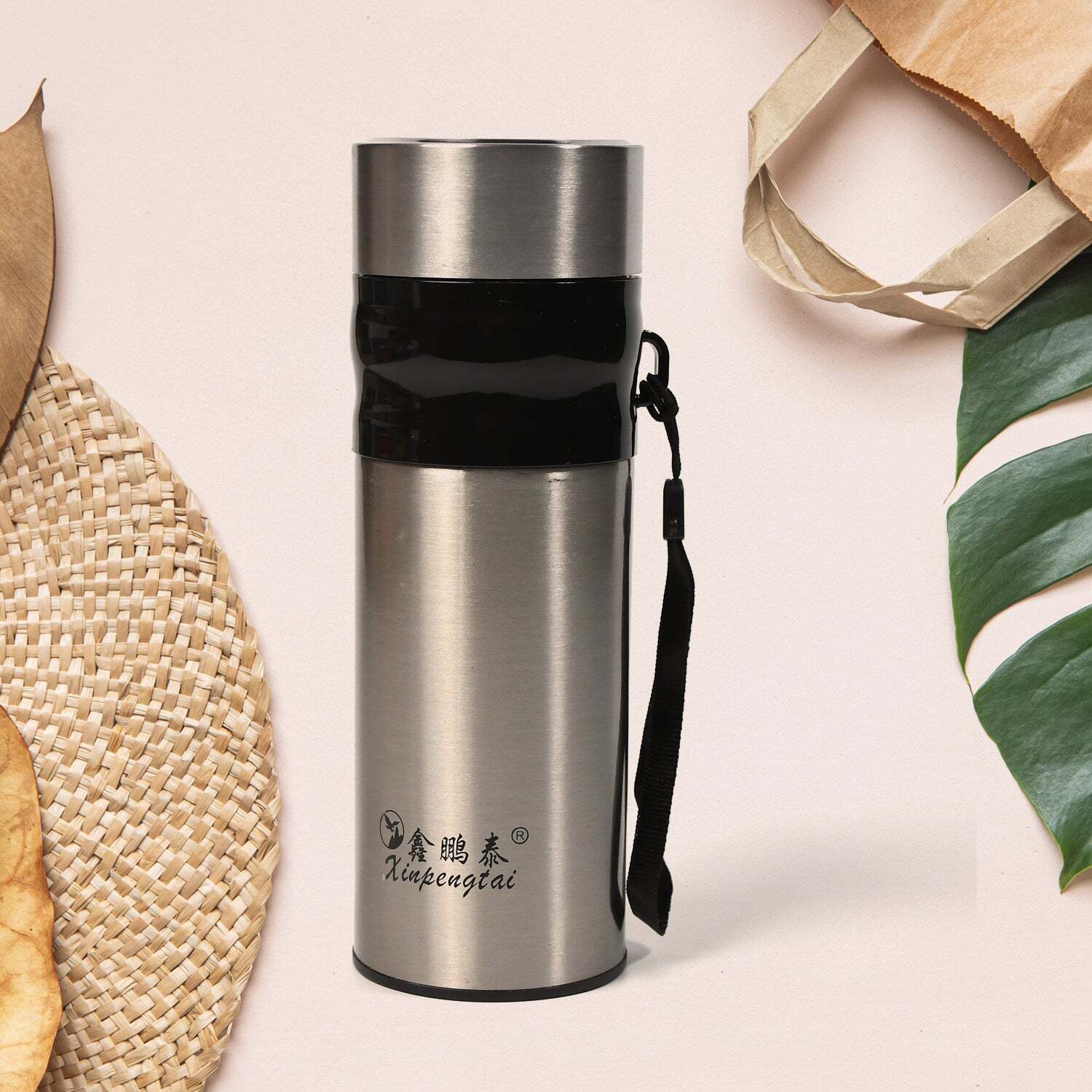 Stainless Steel Double Wall Water Bottle Flask Bottle Travel Use Bottle (420 Ml) (6767) - Stainless Steel, 6x6x26 Cm, Silver | Ideal For Travel, Insulated Design, Durable And Lightweight