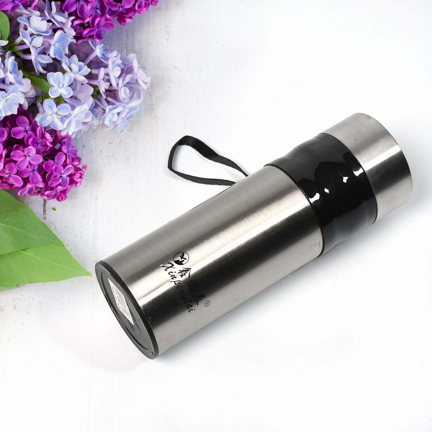 Stainless Steel Double Wall Water Bottle Flask Bottle Travel Use Bottle (420 Ml) (6767) - Stainless Steel, 6x6x26 Cm, Silver | Ideal For Travel, Insulated Design, Durable And Lightweight