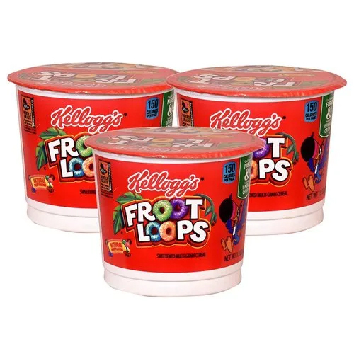 लो-कार्ब फ्रूट लूप्स मल्टी-ग्रेन अनाज के गुच्छे