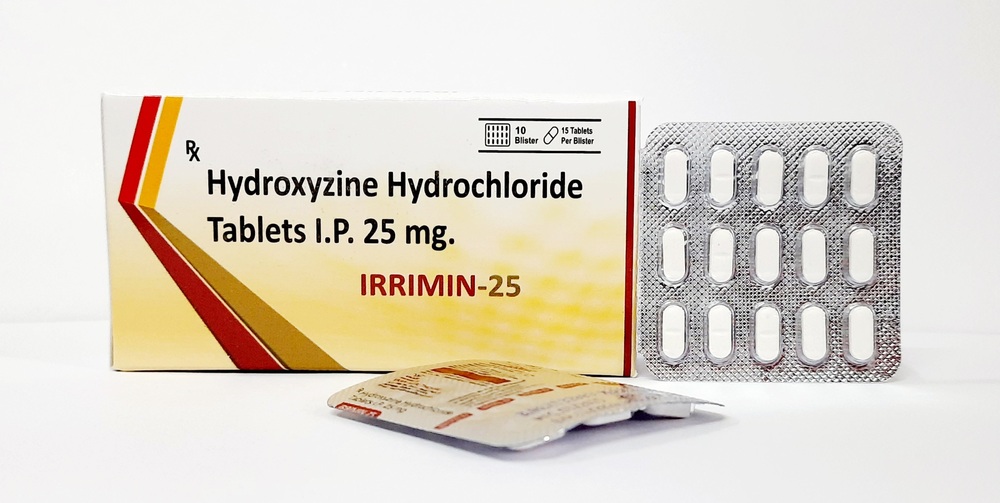 Hydroxyzine Hydrochloride 25Mg Tablet - Drug Type: General Medicines