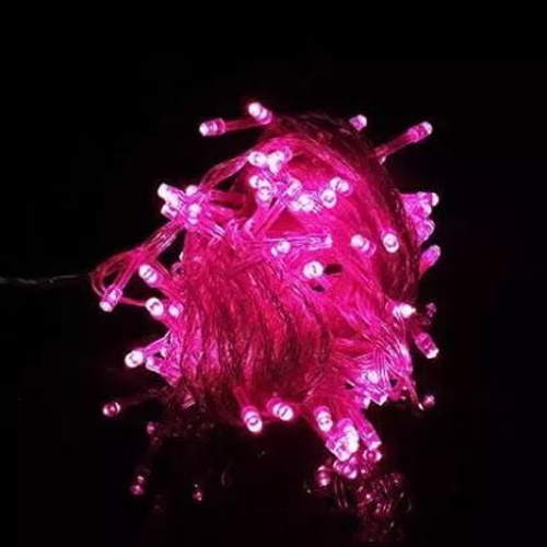 Led Pink Serial Lights - Plastic Material, Available In Various Sizes | Vibrant Illumination For Festive Occasions And Decorative Displays