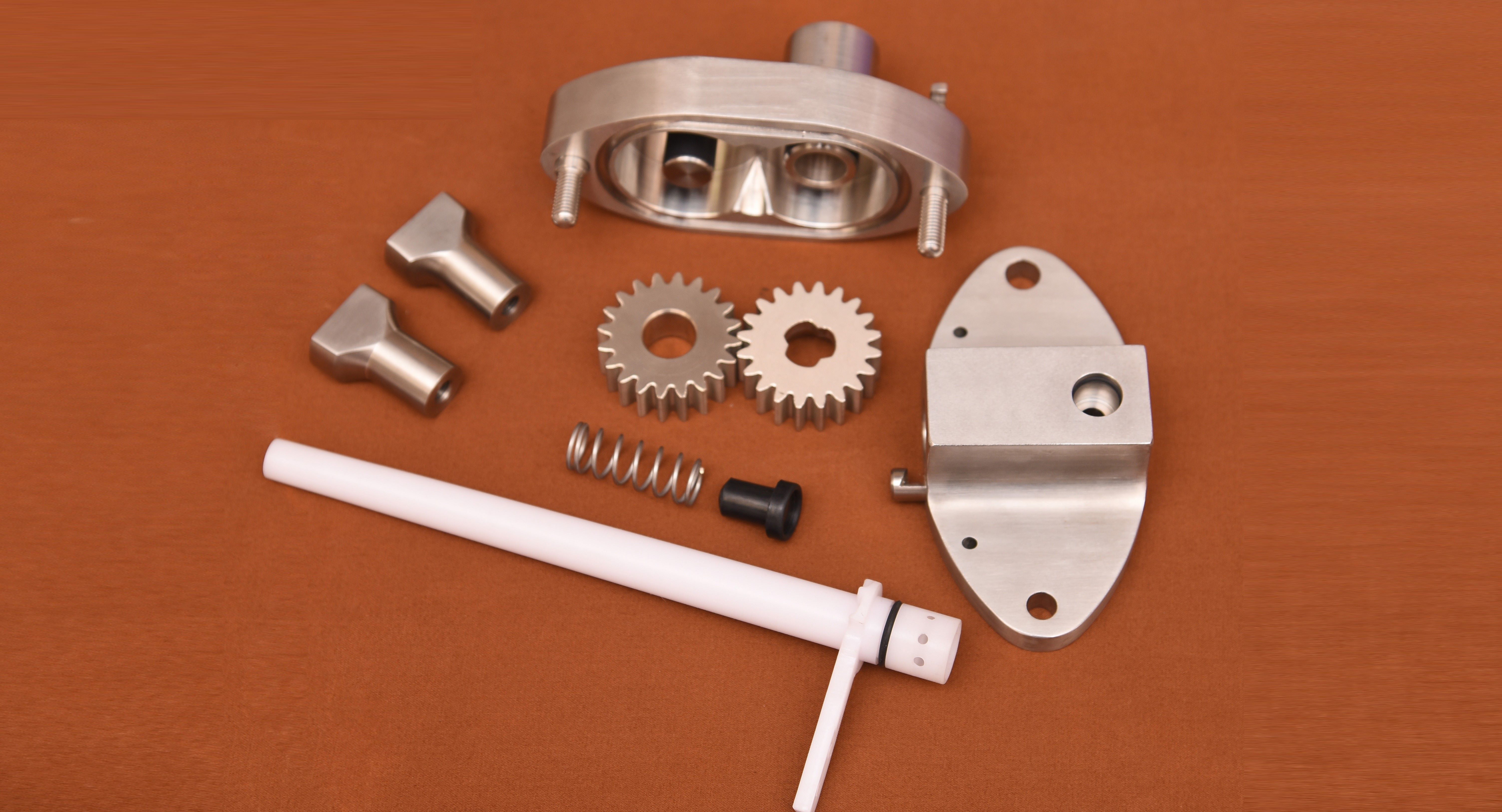 Soft Serve Ice Cream Machine Gear Pump Set - Color: Golden