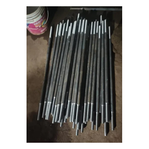 Ms Round Stud Bolt - Grade 4.6, 8.8, 10.9, 5.6 | M12-m125 Size, Gray Color, Powder Coated Finish, Ideal For Industrial Applications