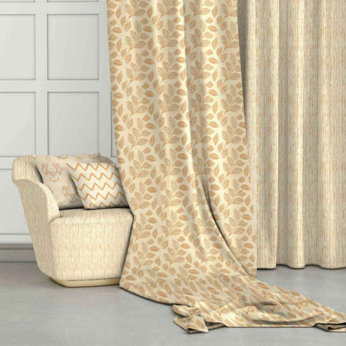Leaf Print Polyester Curtain Fabric Recommended Season: All
