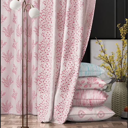 Coated Printed Polyester Curtain Fabric