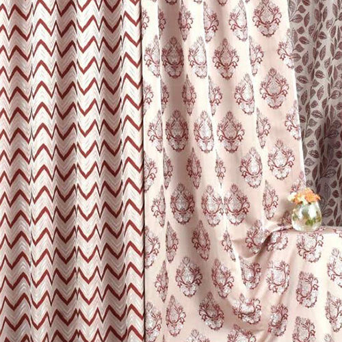 Coated Printed Polyester Curtain Fabric