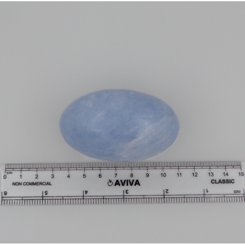 Blue Calcite Shivling - Natural Stone, 2 To 2.5 Inch, Blue Color | Top Grade, Handmade Polished For Healing Meditation And Home Decor