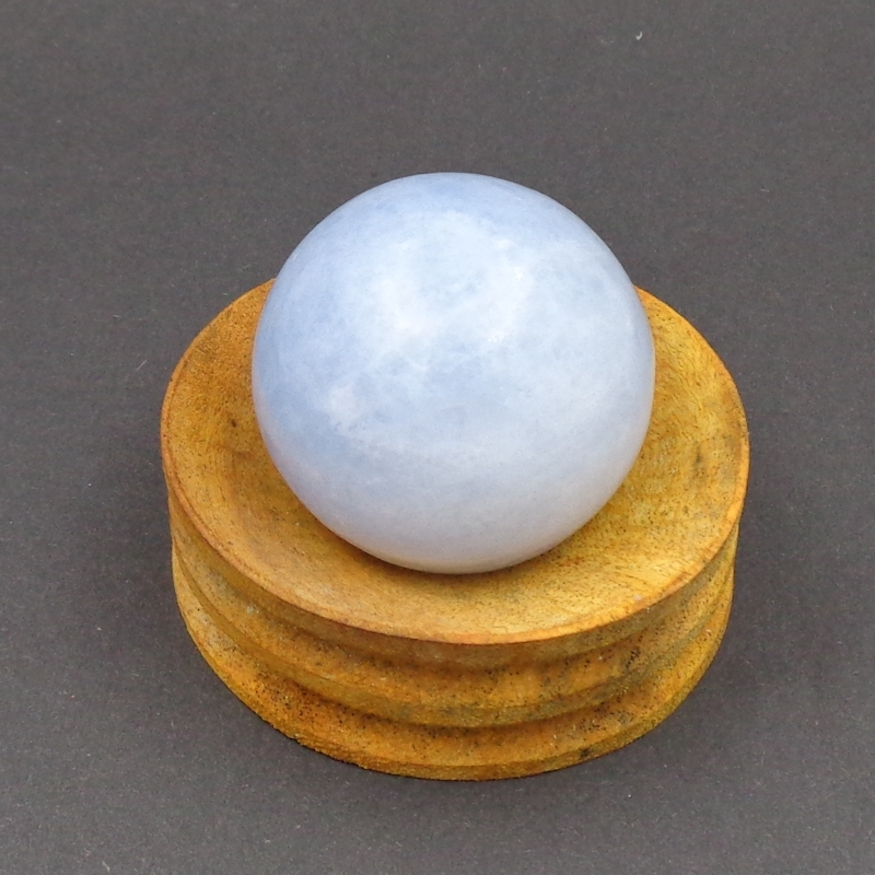 Blue Calcite Sphere Grade: Top