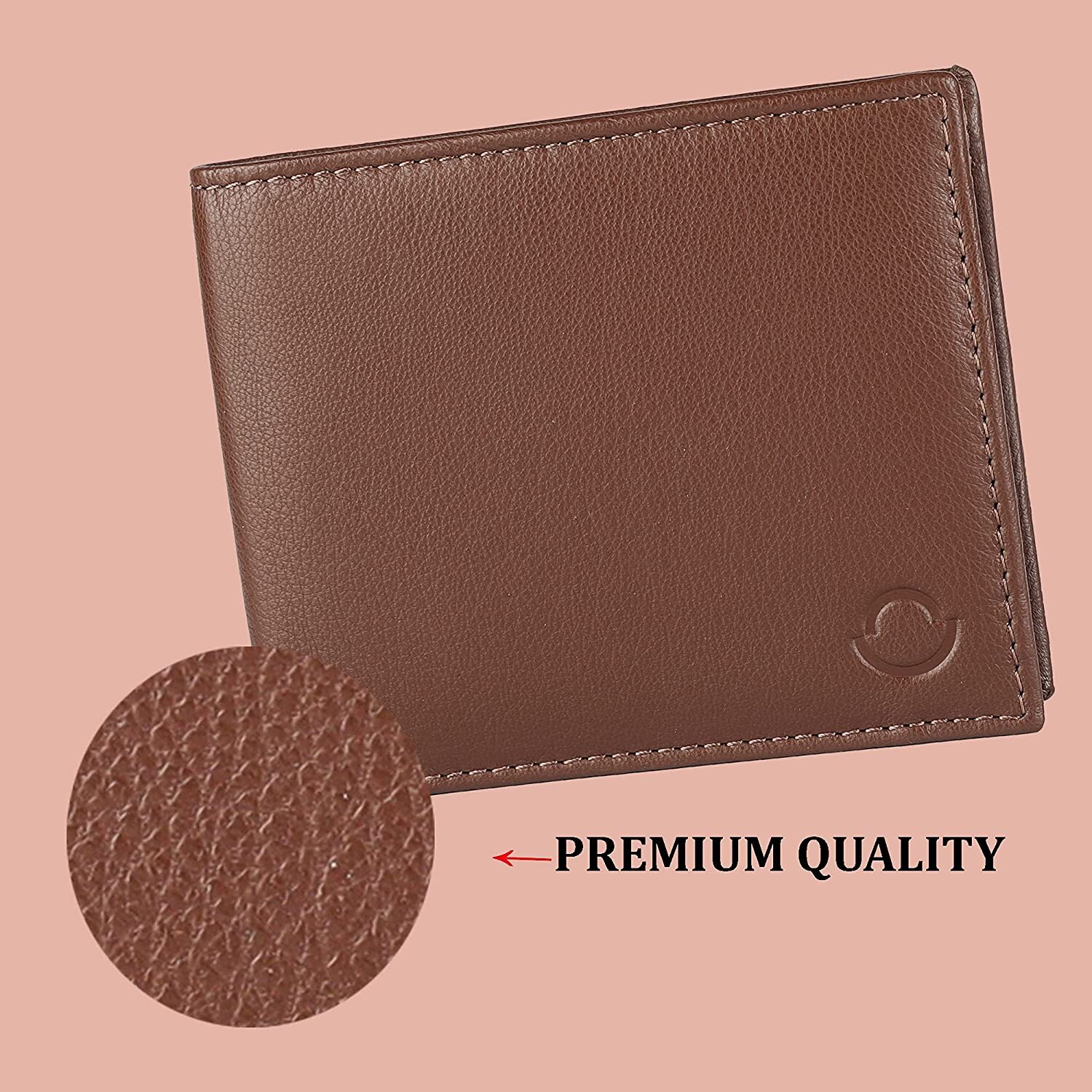 Brown Omax Real Leather Wallet For Men-ltwl