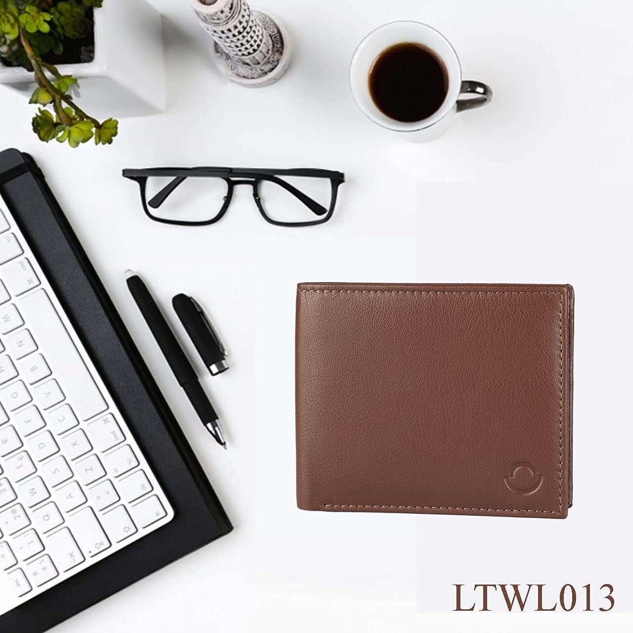 Brown Omax Real Leather Wallet For Men-ltwl