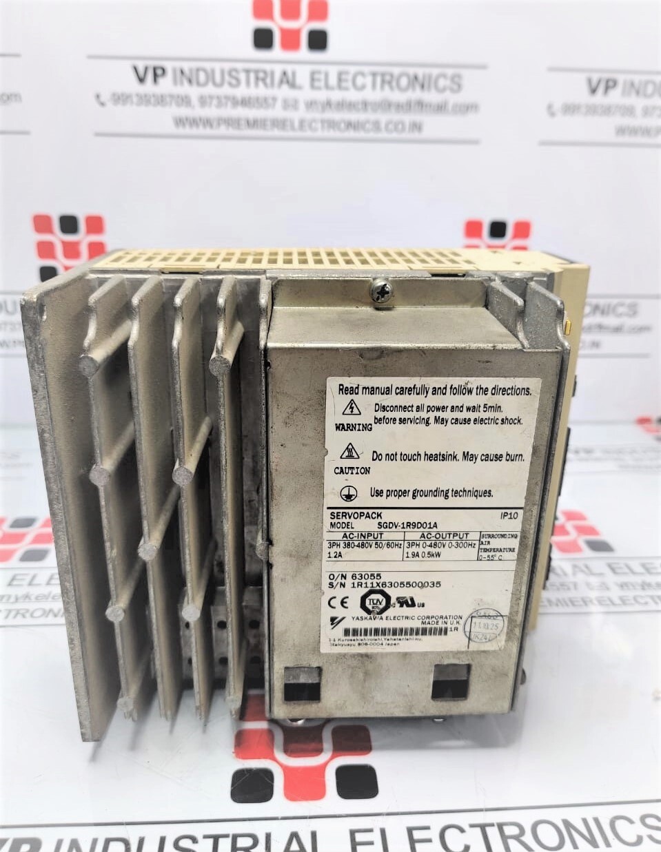 Yaskawa Servo Drive Sgdv-1r9d01a 0.55kw/215volt