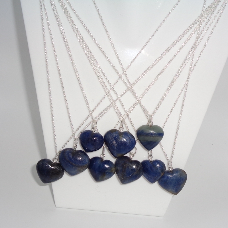 Blue Sapphire Mini Hearts Grade: Top