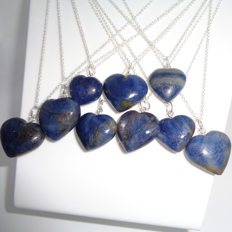 Blue Sapphire Mini Hearts Grade: Top