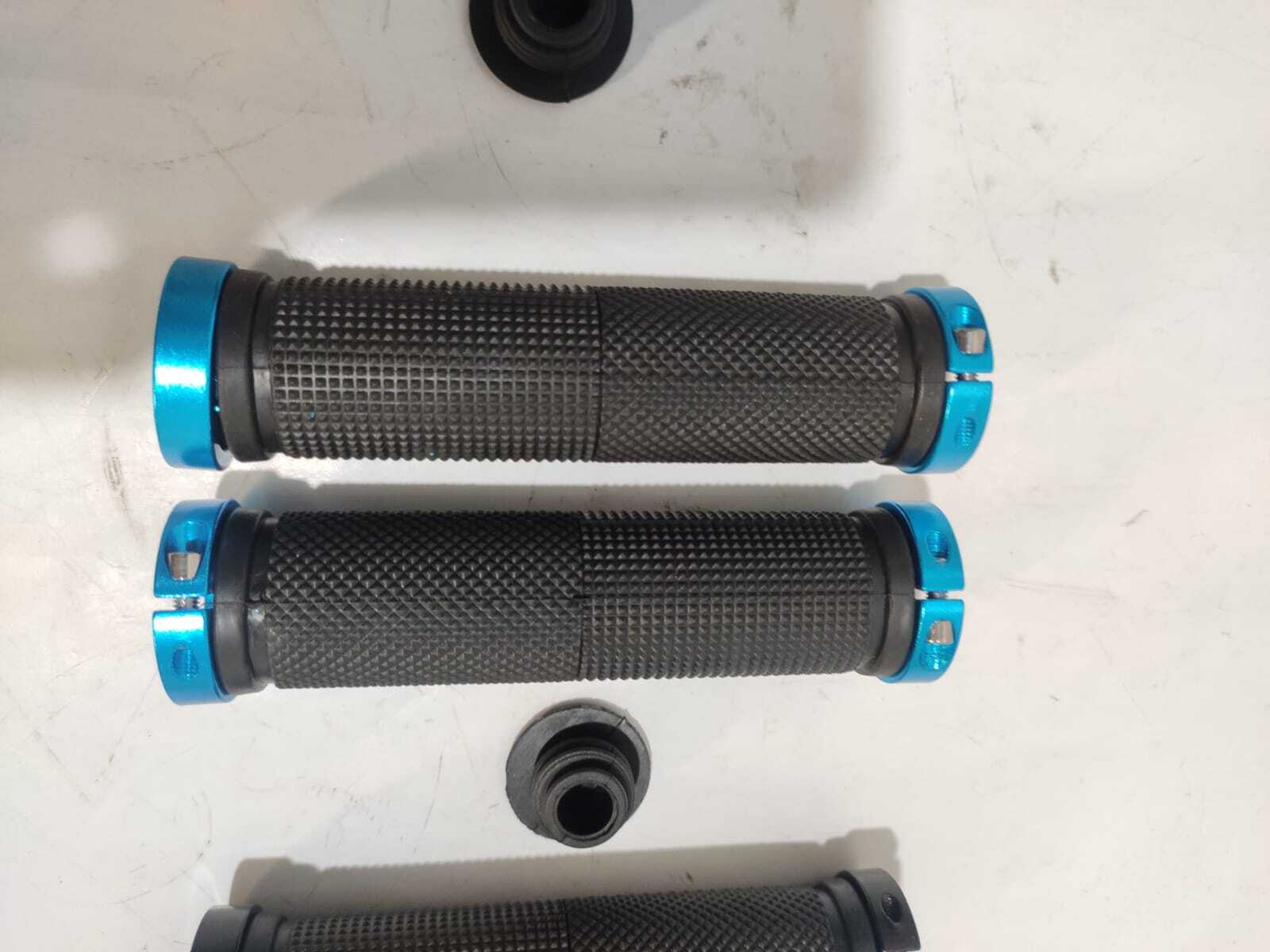 Bicycle Handle Grip - 120 Mm Size, Coloured With Alloy End Cap | Designed For Comfortable Cycling
