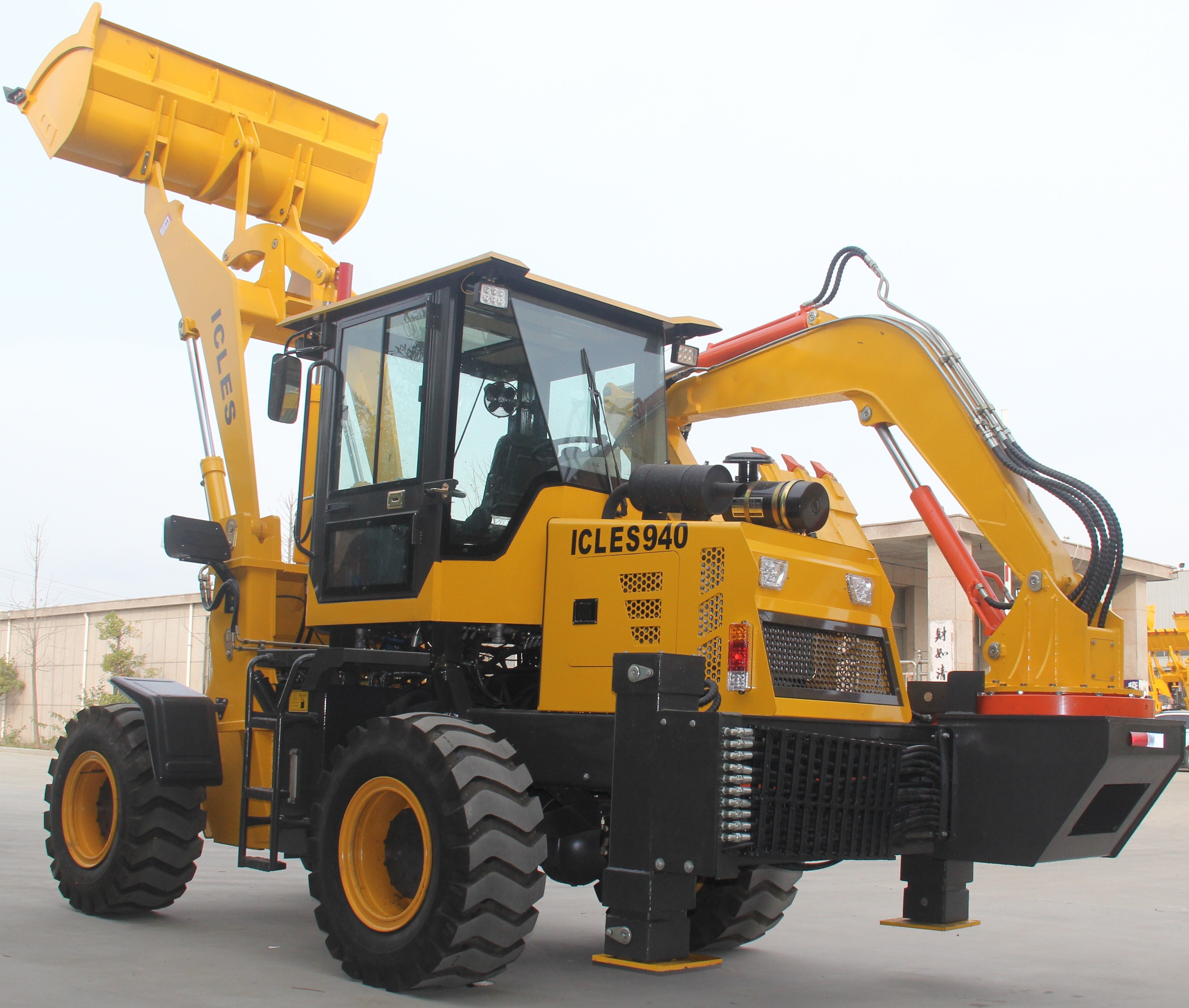 Wheel Loader - Raw Material, 7960mm L X 3070mm W X 3490mm H | Twin Pump Merging Hydraulic System, Air Over Hydraulic Brake System, Automatic Leveling Ability