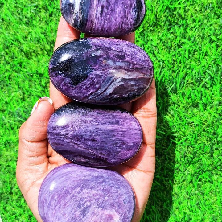 Charoite Palmstone Grade: Top