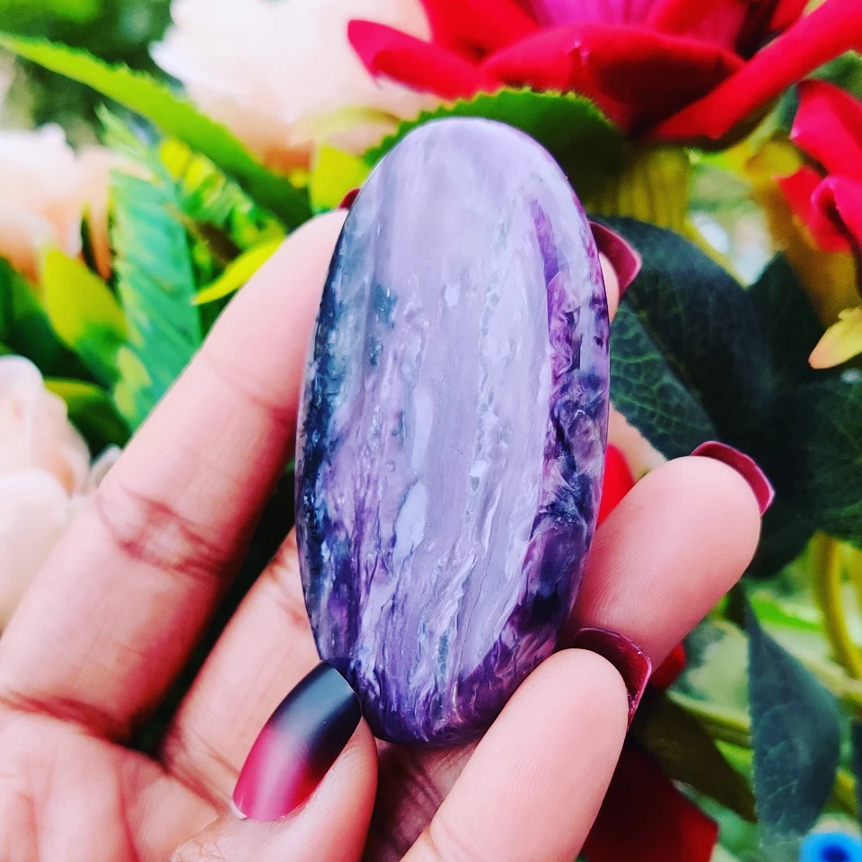 Charoite Palmstone Grade: Top