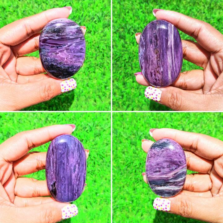 Charoite Palmstone Grade: Top