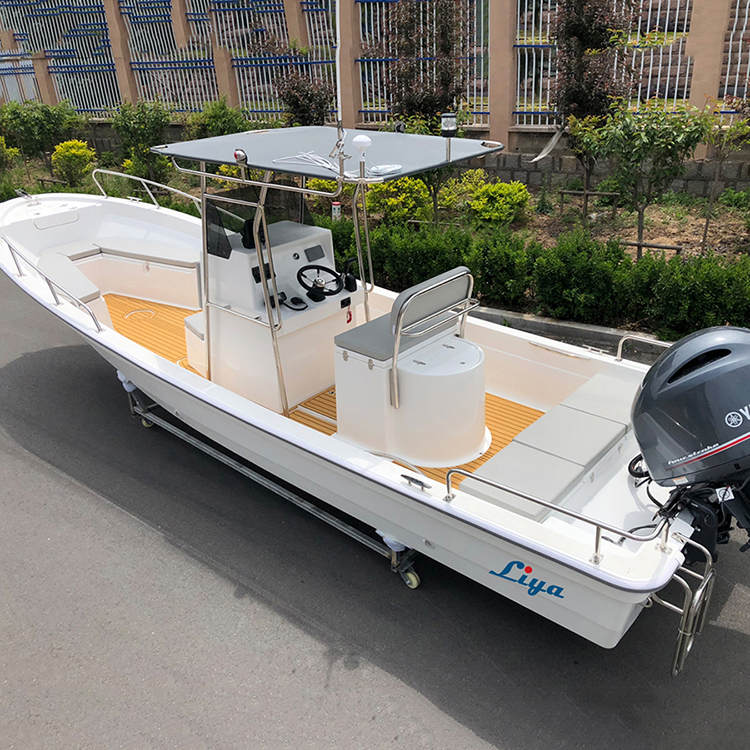 Liya 25ft Fishing Vessel - New 7.6m Full Length, Outboard Engine, Fiberglass Hull | 1240 Kg/hr Capacity, Center Console, 10 Seats, Ideal For Fishing And Leisure