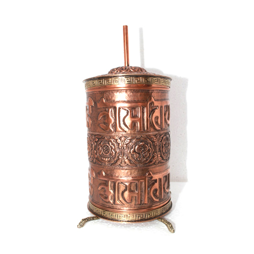Brown Copper Prayer Wheel