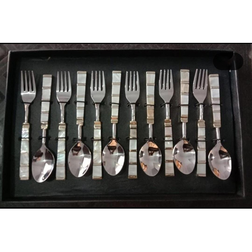 Designer Tableware Cutlery Set - High-quality Bronze, Available Sizes, Polished Golden Finish | Elegant Four-piece Dining Experience