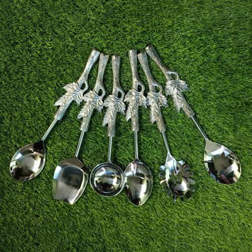 Designer Silver Spoon - High-quality Steel Various Sizes Available | Polished Finish Elegant Dining Upgrade