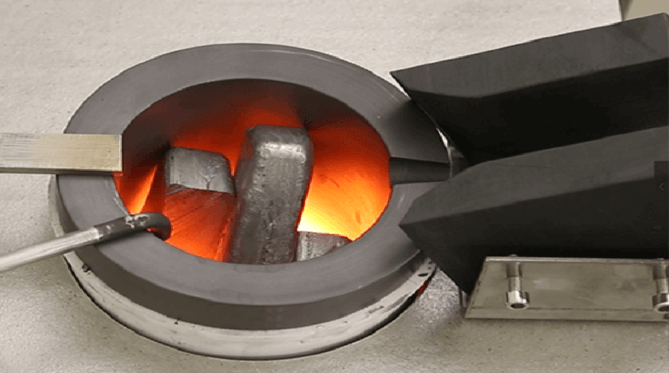 Gray Silver Melting Furnace With Tilting