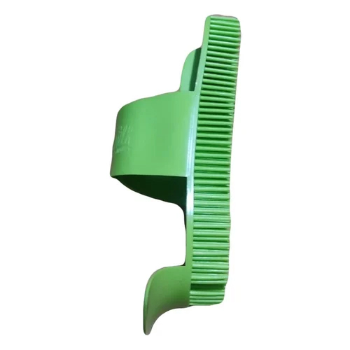 Plastic Grooming Brush - Durable Plastic Material, Various Sizes Available, Stylish Green Color, Effective For Loose Hair And Tangles