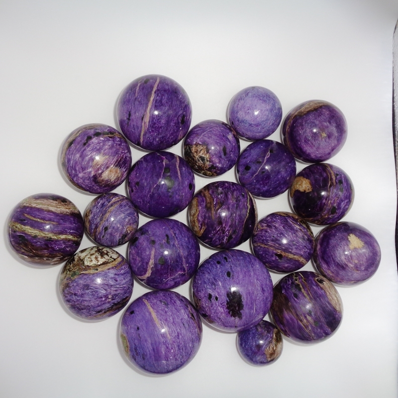 Charoite Sphere - 3 To 3.5 Inch Purple Natural Stone, Top Grade Healing Crystal For Home Decor And Meditation