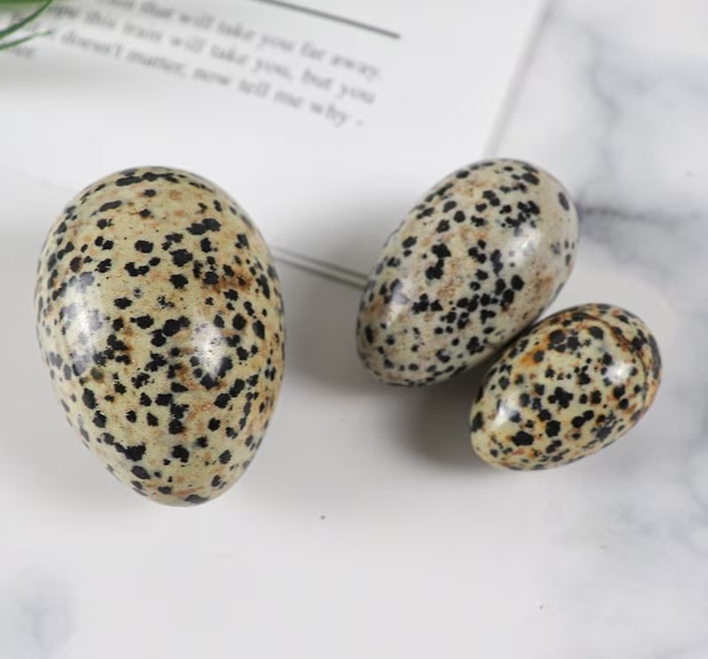 Dalmatian Jasper Eggs Grade: Top