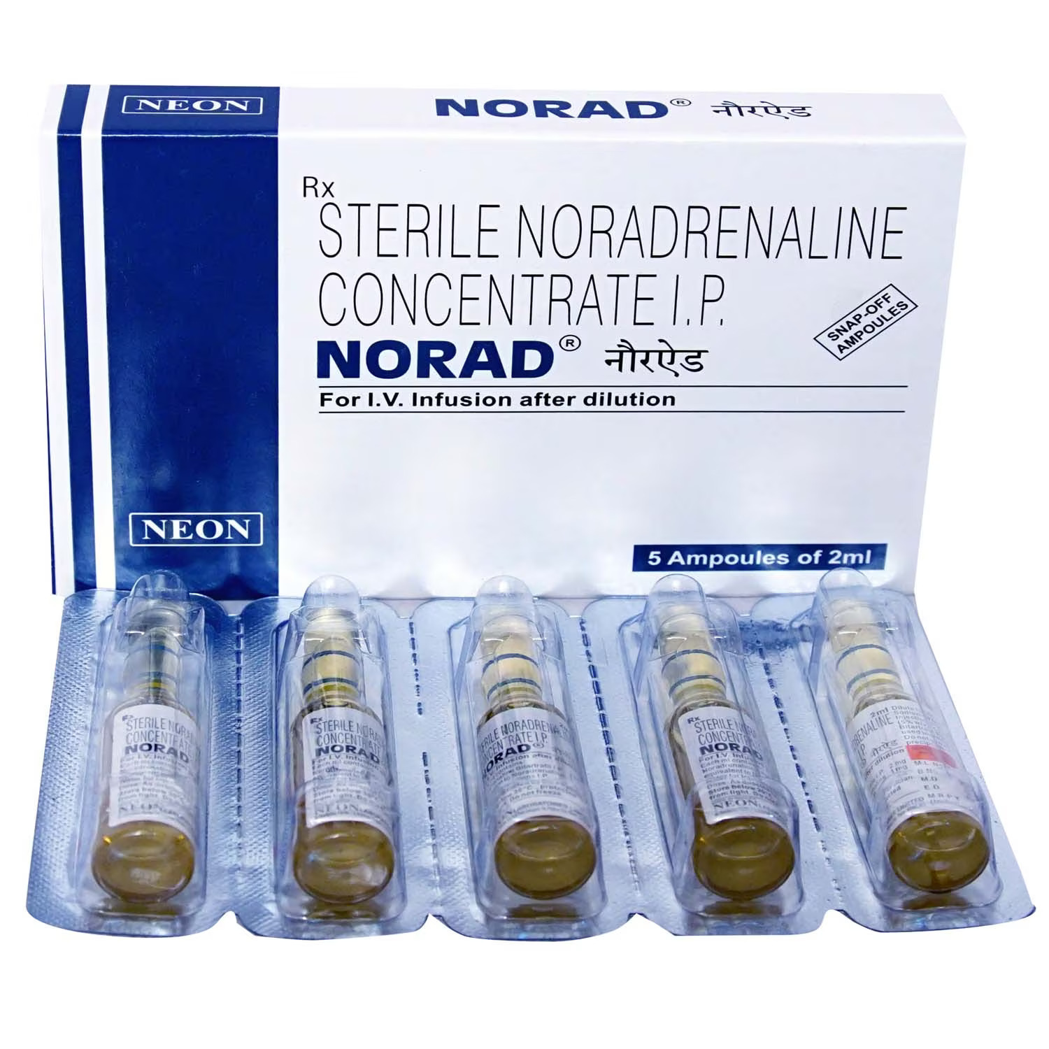 Noradrenaline Injection Ingredients: Norepinephrine