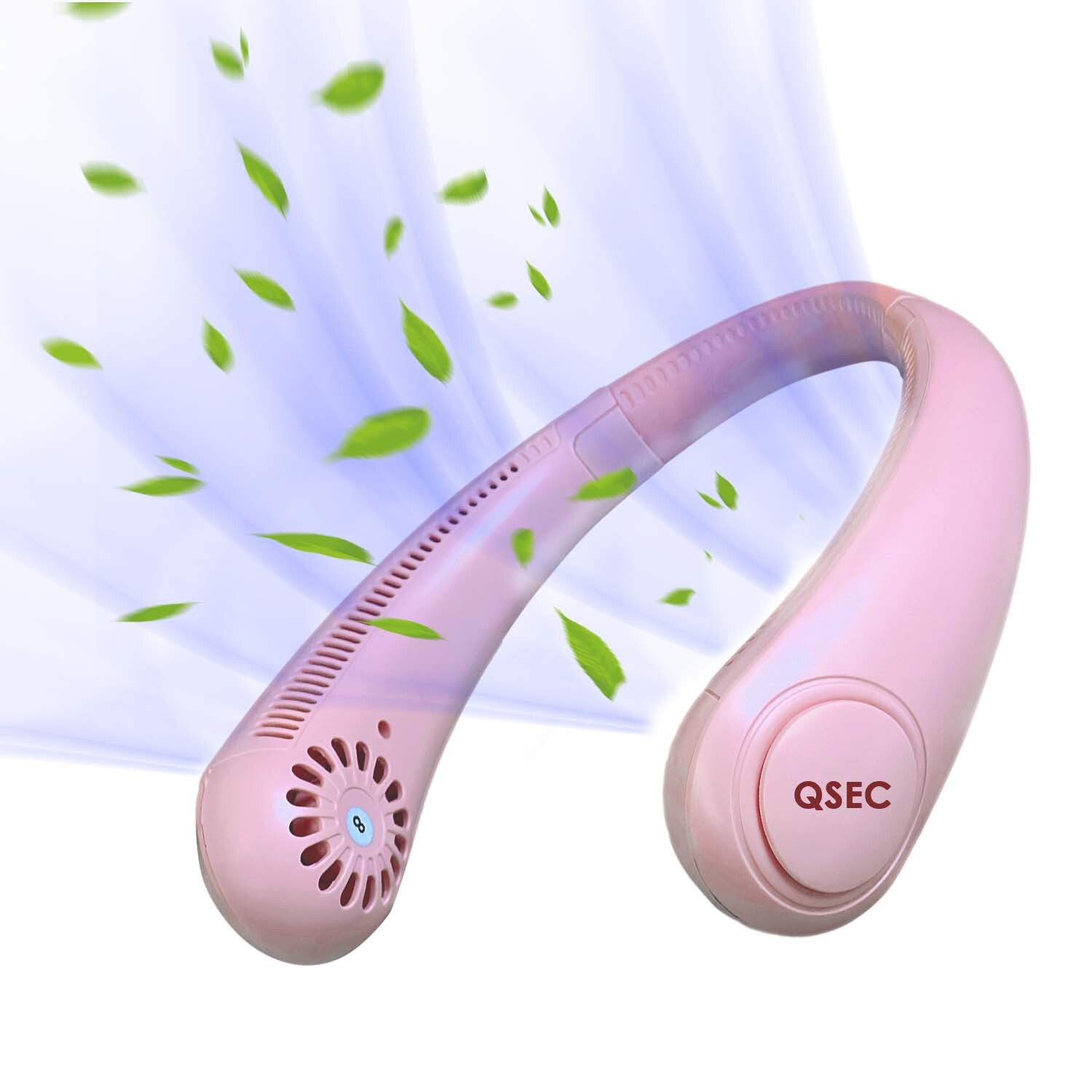 Neck Fan Rechargeable - Abs Plastic, 170 X 150 X 50mm | 2000mah Battery, 4-8 Hours Life, Adjustable Speed, Hands-free, Lightweight, Usb Rechargeable