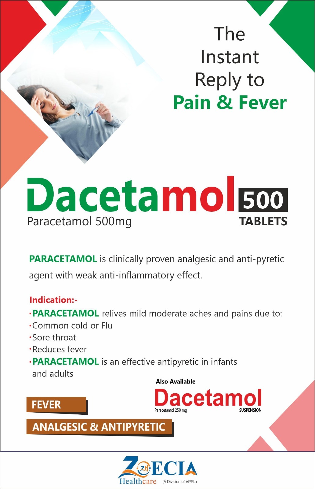 Paracetamol 500mg General Medicines