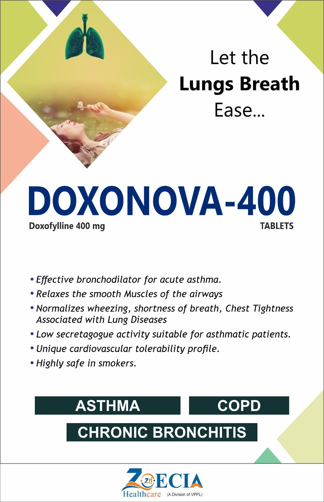 Tablets Doxofylline 400mg