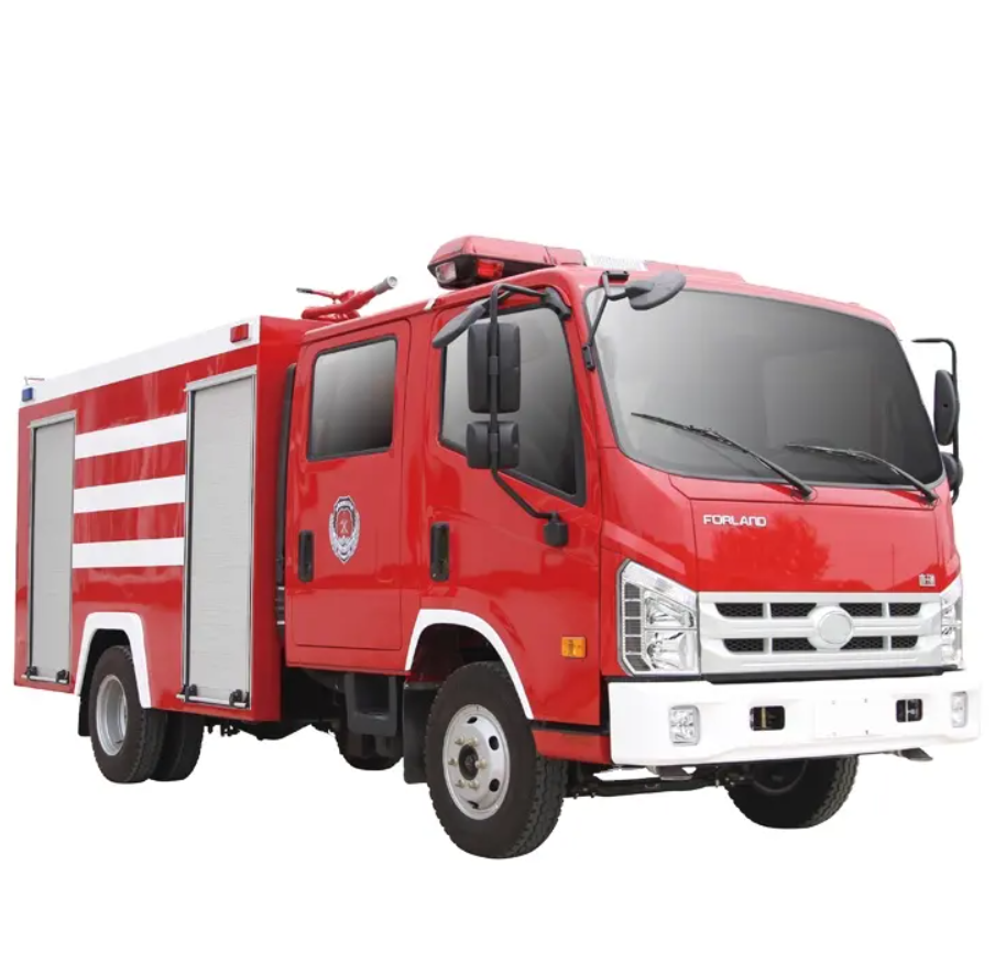 Multi-function Fire Truck - Raw Material, 2100x1000x1200 Mm Dimensions , Natural Color - Automatic Plc Control, High-ejection Arm With Two-section Folding Structure, 32250 Kg Weight, 162kw Power, Electric Drive Type